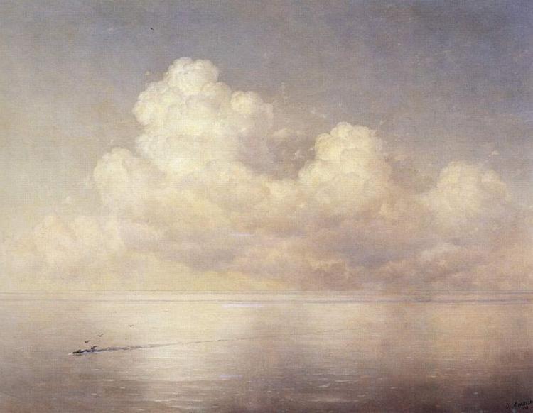 Ivan Aivazovsky Wolken uber dem Meer, Windstille oil painting picture